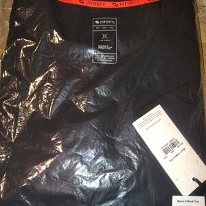 NFINITY Black Men's V-Neck Shirt